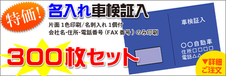特価名入れ車検証入れ